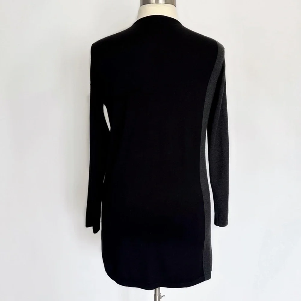 Eileen Fisher Asymmetrical V Neck Oversized Tunic Sweater